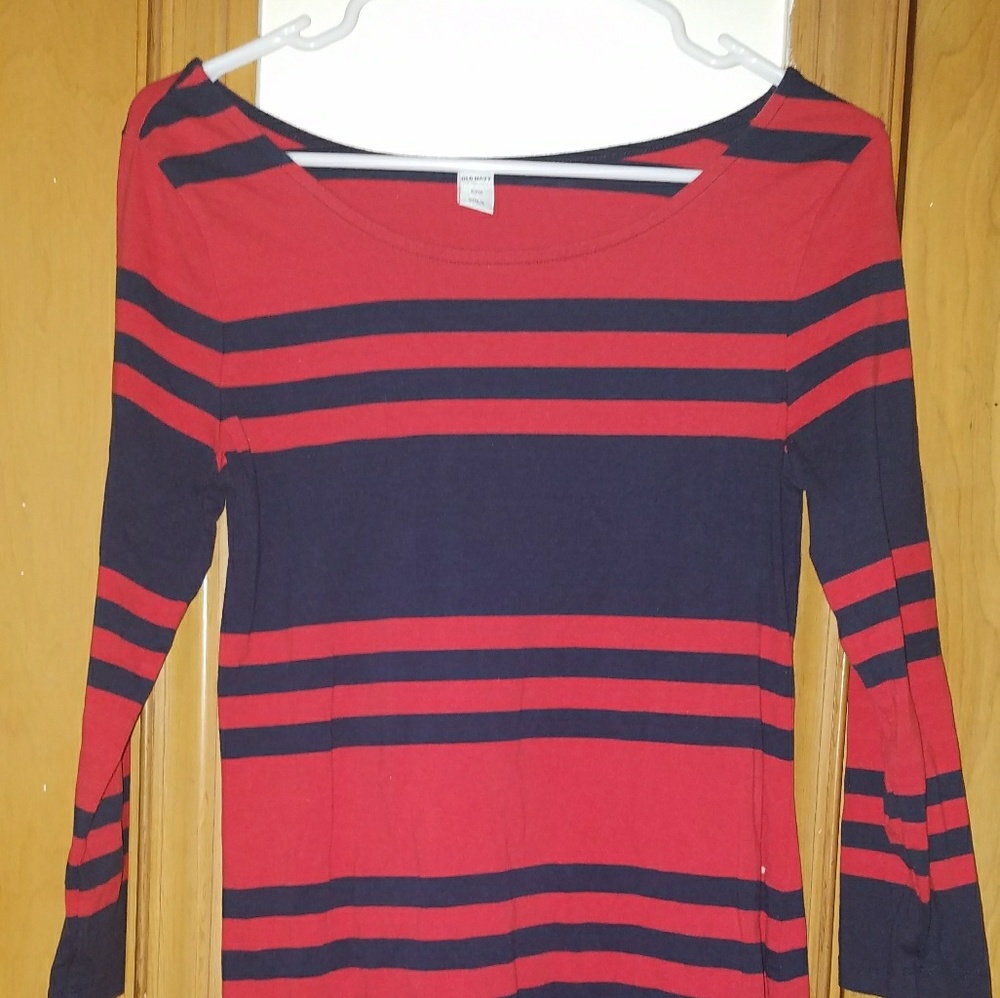Long sleeve striped dress